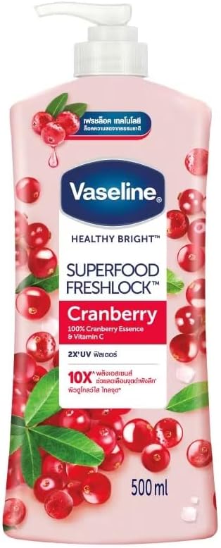Vaseline Super Food Freshlock Cranberry Lotion 500ml