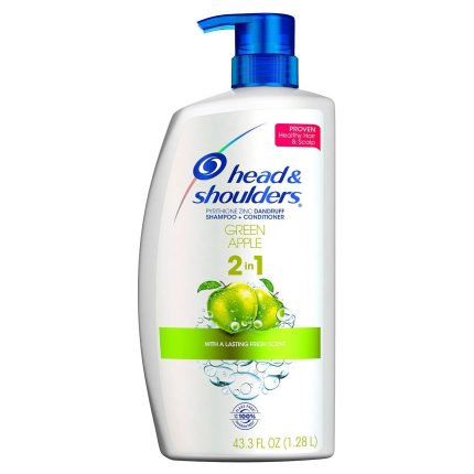 Head and Shoulders Green Apple Anti-Dandruff 2 In 1 Shampoo & Conditioner, 43.3 Fl. Oz,, 43.3 Oz