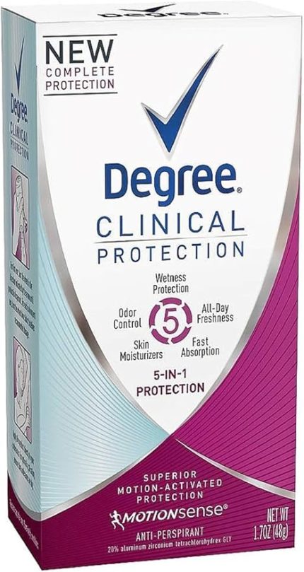 Degree Clinical Protection 5-in-1 Antiperspirant 1.70 oz (3 Pack)