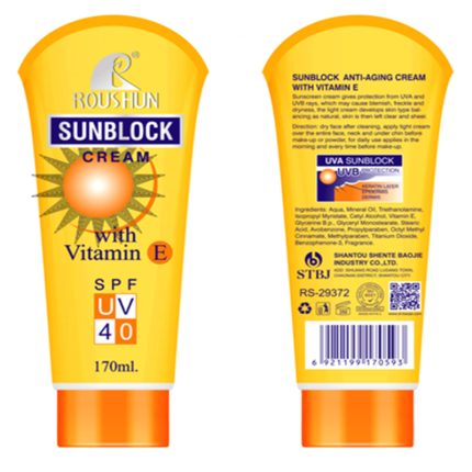 ROUSHUN Sunblock Cream with Vitamin E