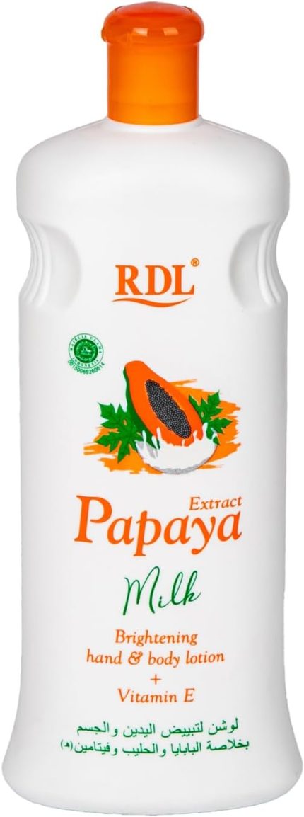 RDL Papaya Extract Milk Hand & Body Lotion, 600 ml