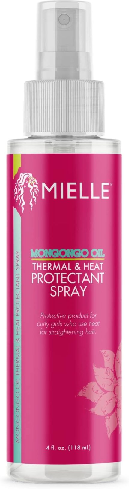 Mielle Organics Mongongo Oil Thermal & Heat Protectant Spray, 4 Ounces