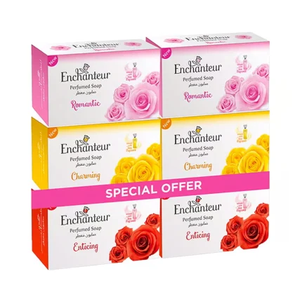 Enchanteur Perfumed Soap Assorted 125G x 6