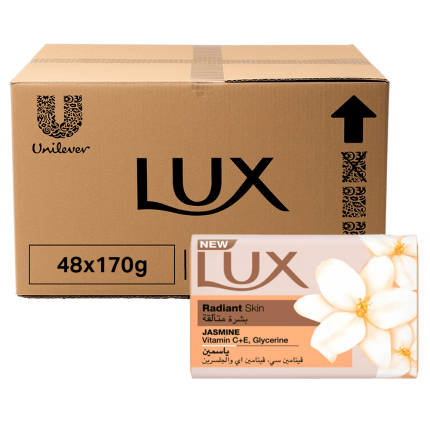 Lux Radiant Skin Jasmine Bar Soap 48x170g