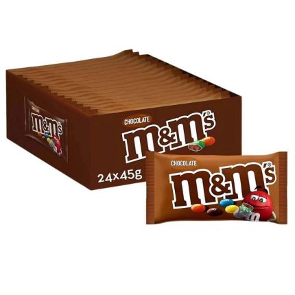 M&Ms Milk Chocolate 45g 24x45g English Label