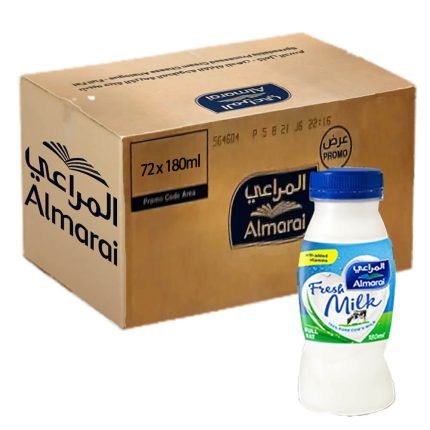 Full Fat Almarai Fresh Milk 72 x 180ml