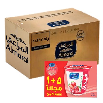 Almarai Fruit Yogurt Strawberry 5 and 1 12x140g