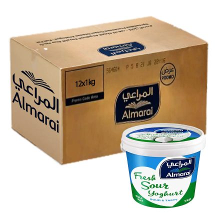 Almarai Full Cream Fresh Sour Yoghurt 12x1kg