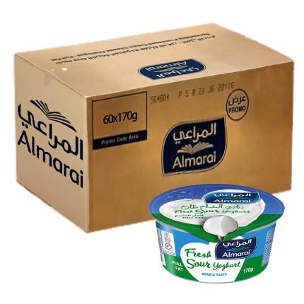 Almarai Full Fat Fresh Sour Yoghurt 60x170g