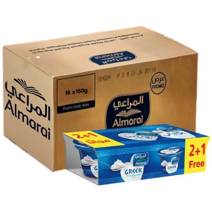 Almarai Greek Plain Yoghurt 16x150g