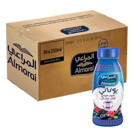 Almarai Greek Style Drink Yoghurt Mix Berry 36 x 250ml