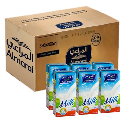 Almarai UHT Milk Low Fat 3x6x200ml