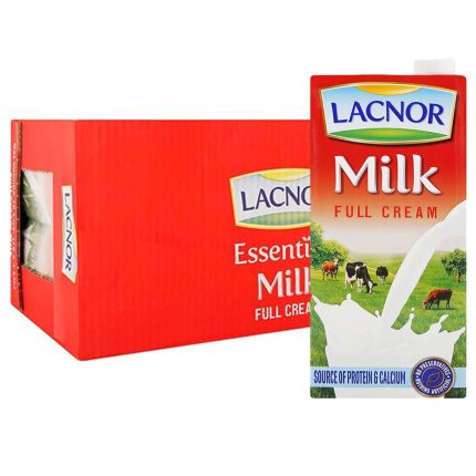 Lacnor Essentials Full Cream Milk 12 x 1 L