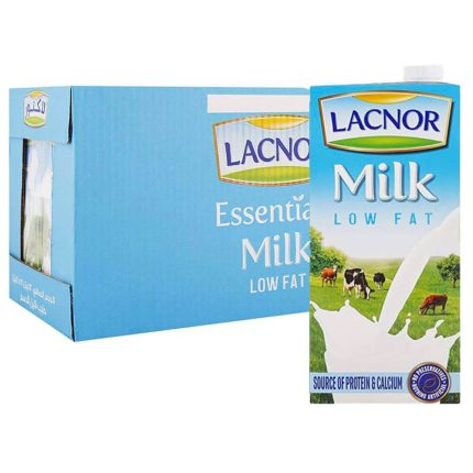 Lacnor Essentials low Fat Milk 12 x 1 L